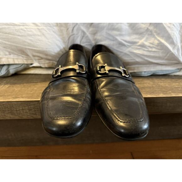 Salvatore Ferragamo Leather Loafers Men's size 10 - Picture 1 of 7